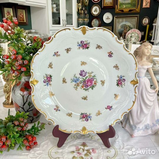 Блюдо столовое Reichenbach Мейсенский букет