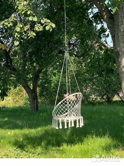 Садовые качели подвесные с подушкой