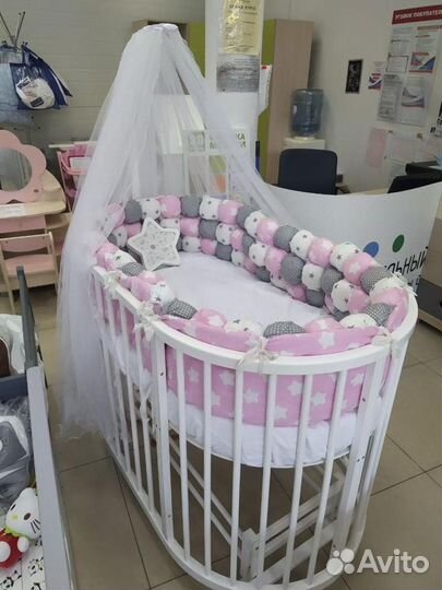 Детская кровать трансформер из массива