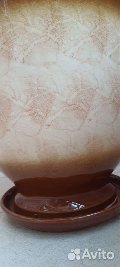 Кашпо горшок для цветов керамика