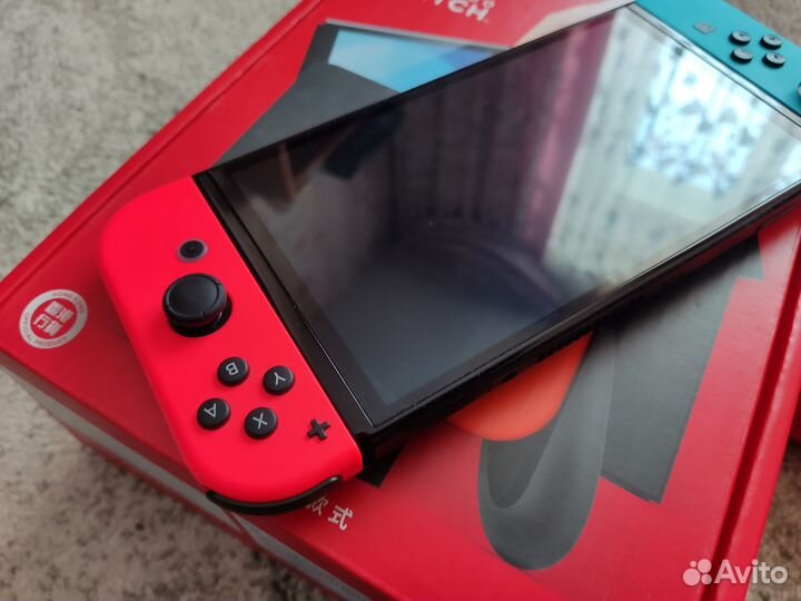 Прошитая Nintendo Switch Oled 128Gb+игры