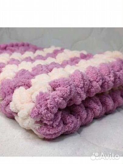 Детский плюшевый пледик в коляску