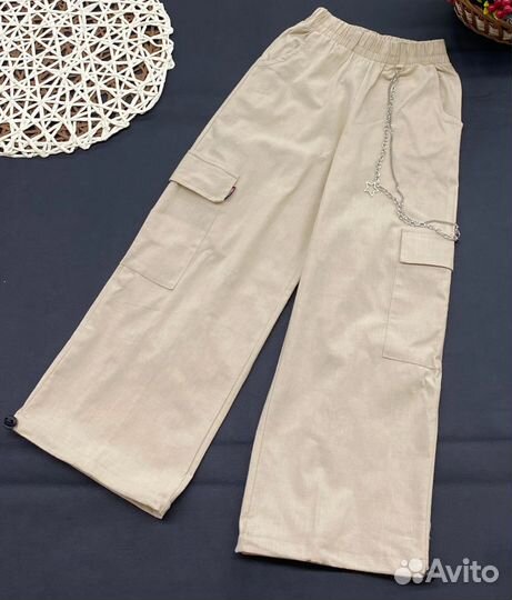 Штаны, брюки карго для девочки разные цвета