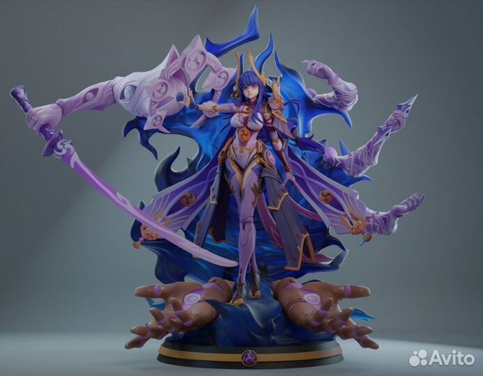 Фигурка райден genshin impact, 3D печать