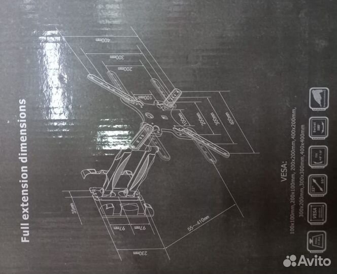 Кронштейн для телевизора,крепление усиленное