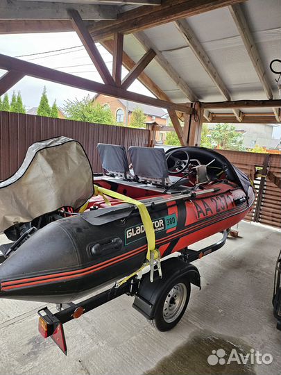 Надувная лодка gladiator E380