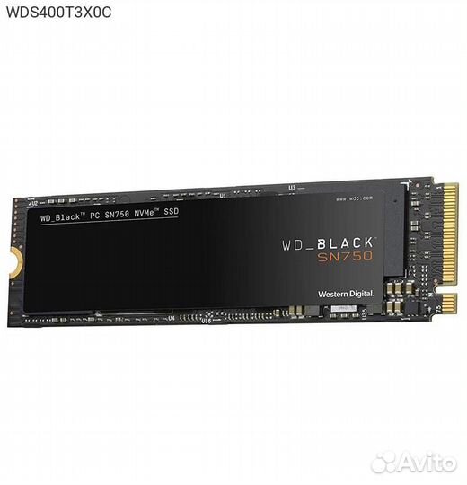Диск SSD WD Black SN750 M.2 2280 4TB PCIe NVMe 3.0