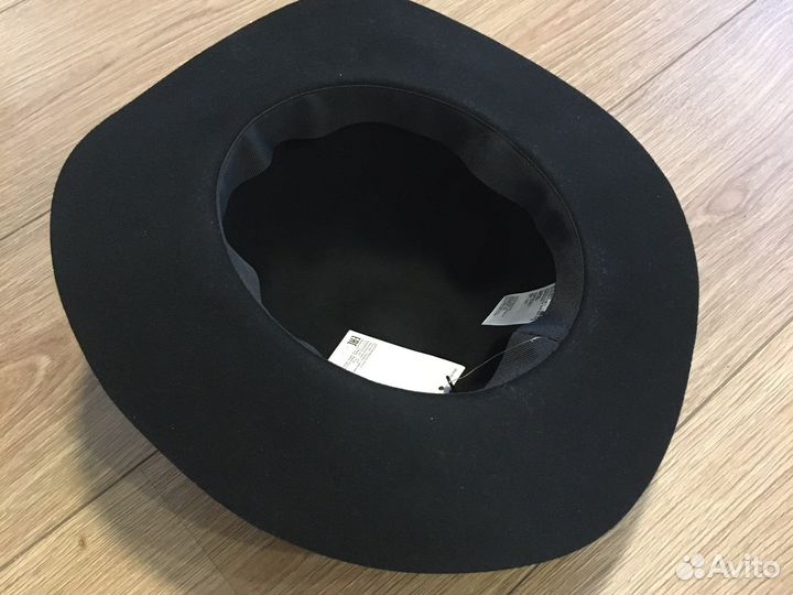 Шляпа женская шерсть черная