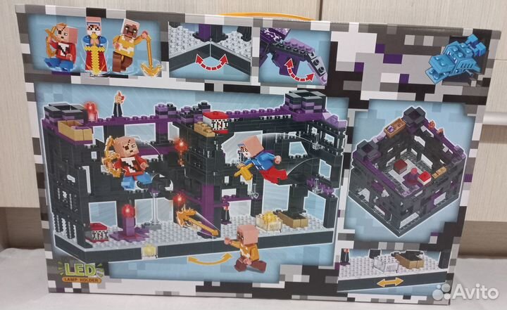 Конструктор Майнкрафт Нападение на чёрную крепость