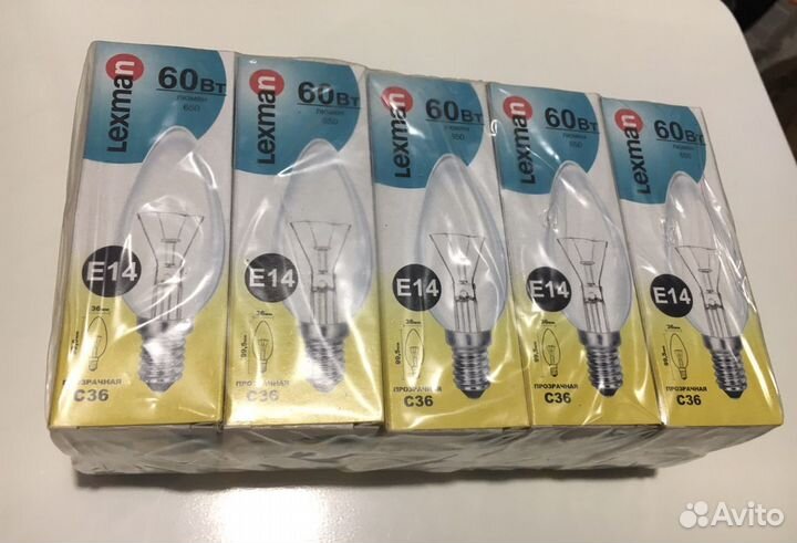 Лампа накаливания Lexman, цоколь Е14