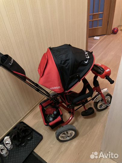 Детский велосипед с ручкой новый