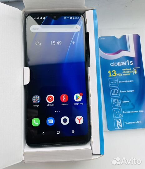 Alcatel 1S (2020) 5028Y, 3/32 ГБ