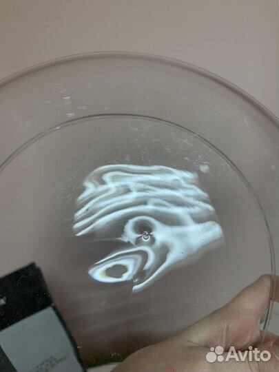 Тарелка стеклянная глубокая