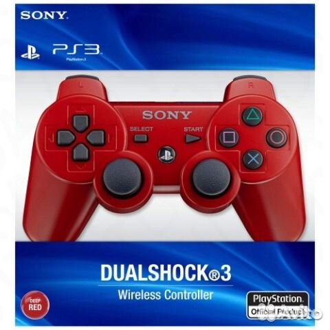 Геймпад red Sony DualShock 3 PS3 (красный)