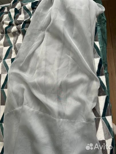 Одна тюль серого цвета