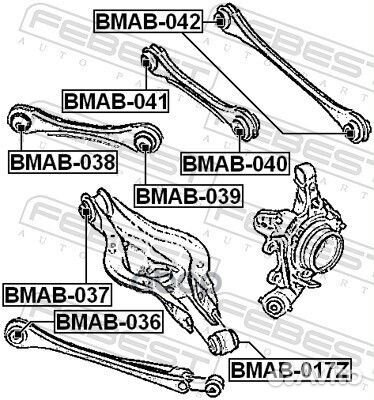 Сайлентблок задней поперечной тяги bmab036 Febest