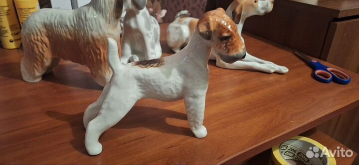 Фарфоровые статуэтки СССР собаки лфз