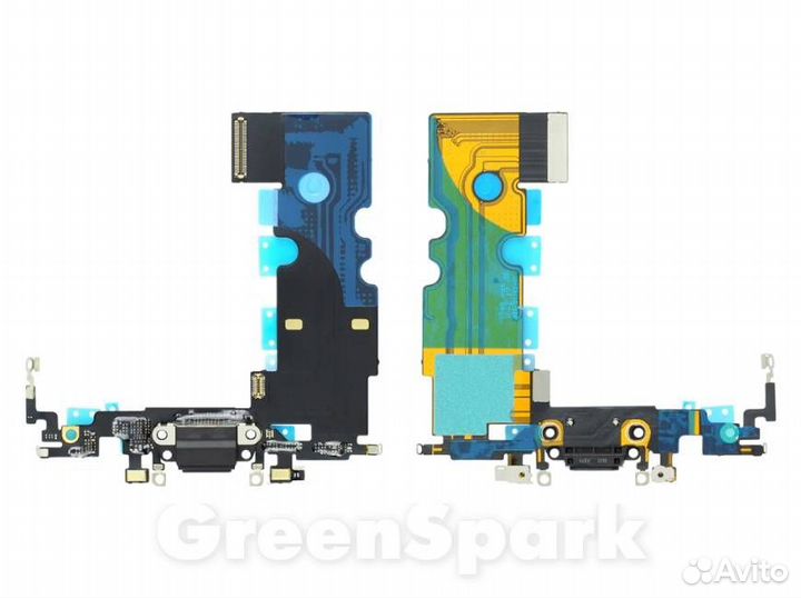 Шлейф для iPhone 8/SE 2020 + разъем зарядки черны