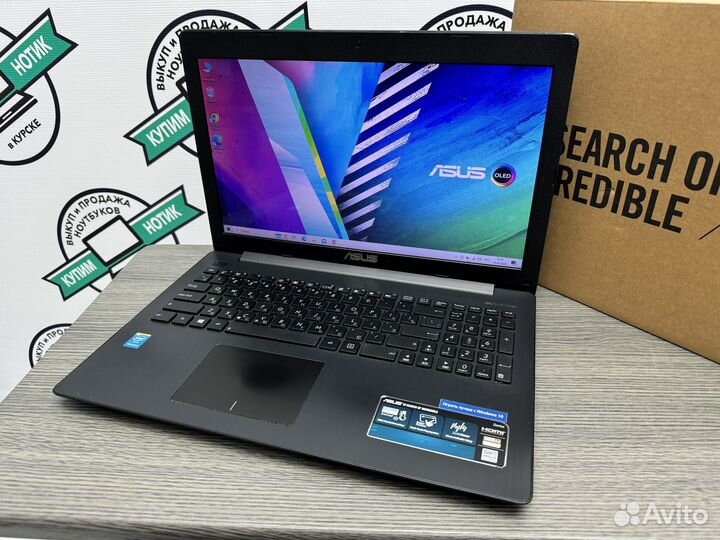 Тонкий Asus 4 ядра Pentium N3540 4Gb SSD 128Gb