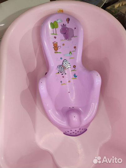 Ванночка для купания с горкой