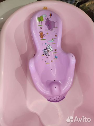 Ванночка для купания с горкой