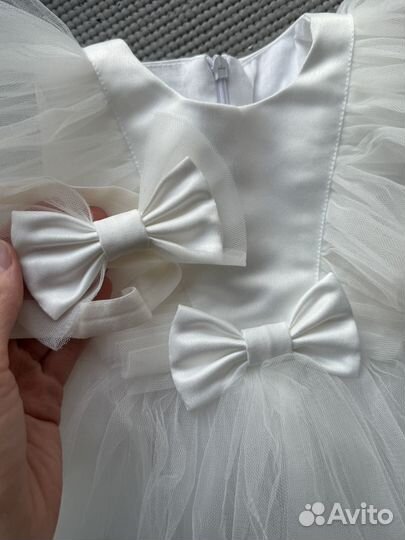 Платье пышное на годик 80
