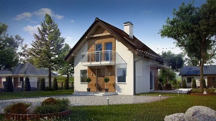 Дом 92 м² на участке 7,5 сот.