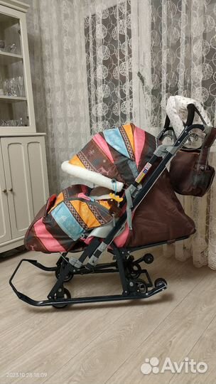 Санки коляска ника 7-3