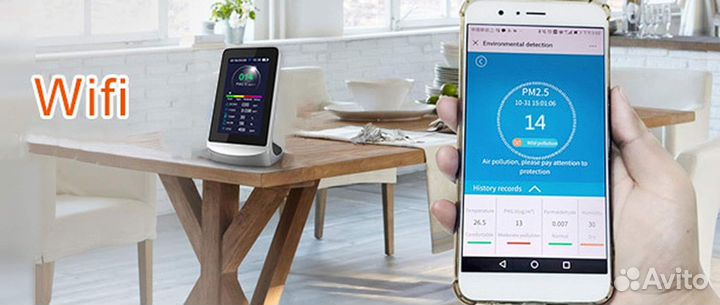Монитор качества воздуха Tuya DM72B WiFi