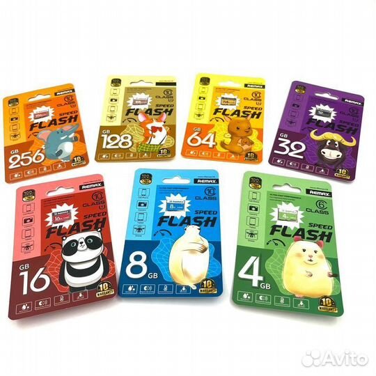 Карта памяти Remax Micro SD (4,8,16,32,64,128,256)