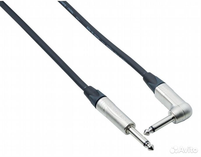 Кабель гитарный Bespeco NCP600 6 m (прямой/угловой