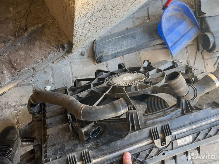 Porsche cayenne 958 кассета радиаторов (всборе)