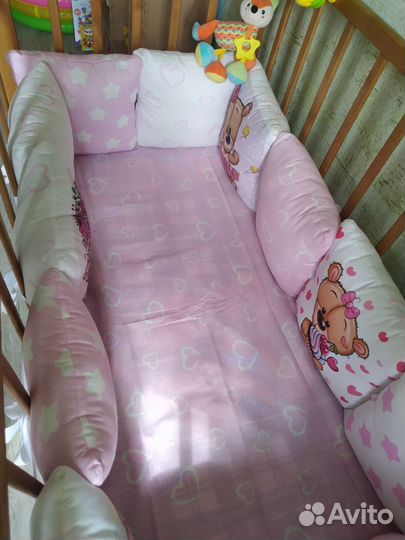 Бортики в детскую кроватку новые