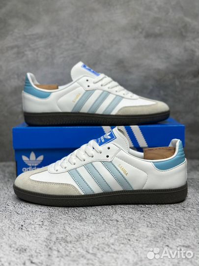 Кроссовки Adidas Samba White-Blue