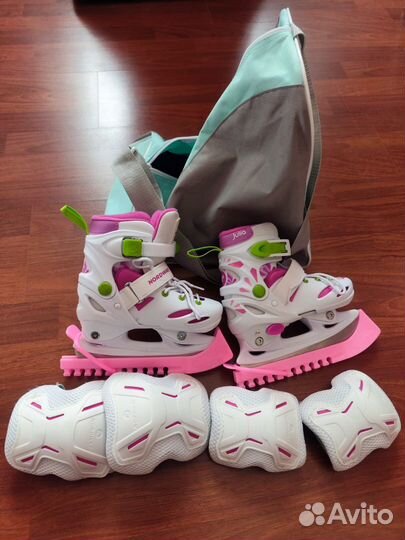 Коньки детские раздвижные 27-30