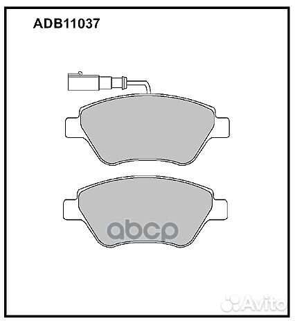 Колодки тормозные дисковые передние Allied Nipp