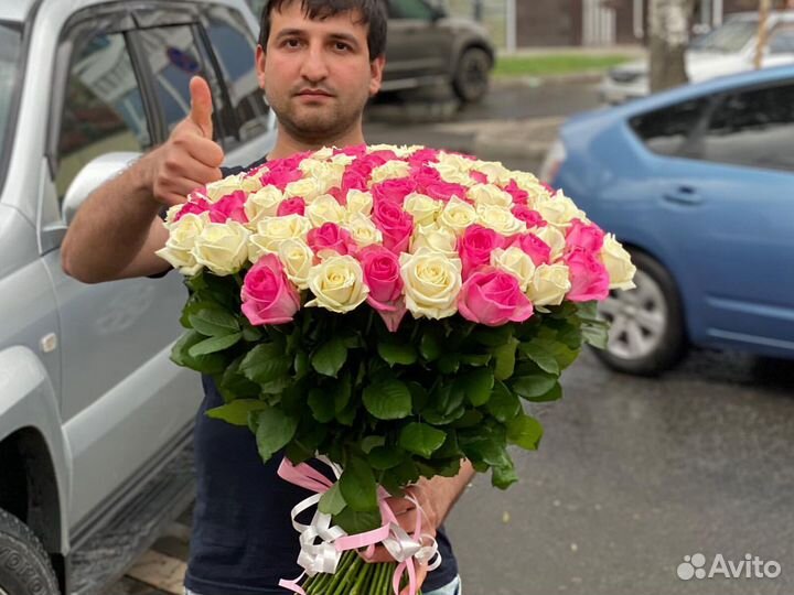 Розы 101 роза 51 Цветы с доставкой