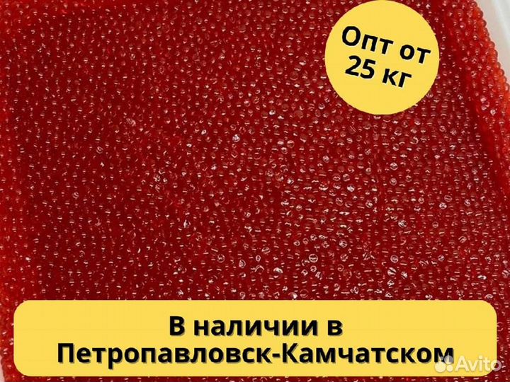 Красная икра горбуши, улов июнь 2023