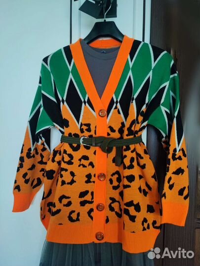 Новый шерстяной кардиган