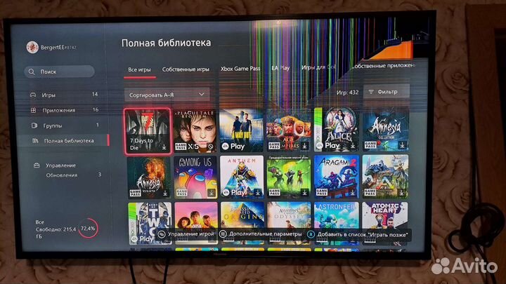 Xbox One X 1tb с играми и подпиской