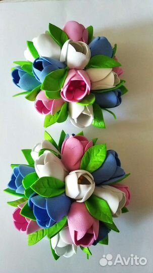 Резиночки для волос ручной работы