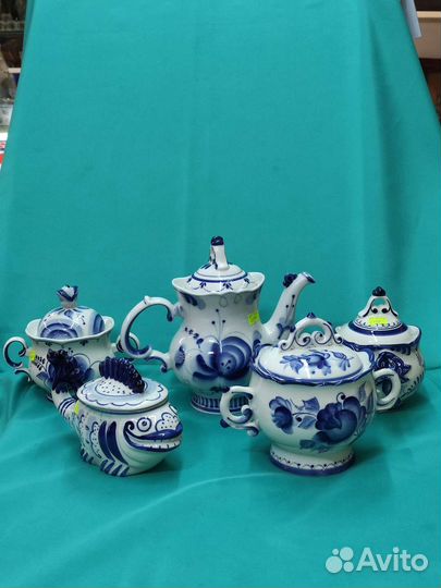 Фарфоровая Солонка Клеймо Гжель СССР