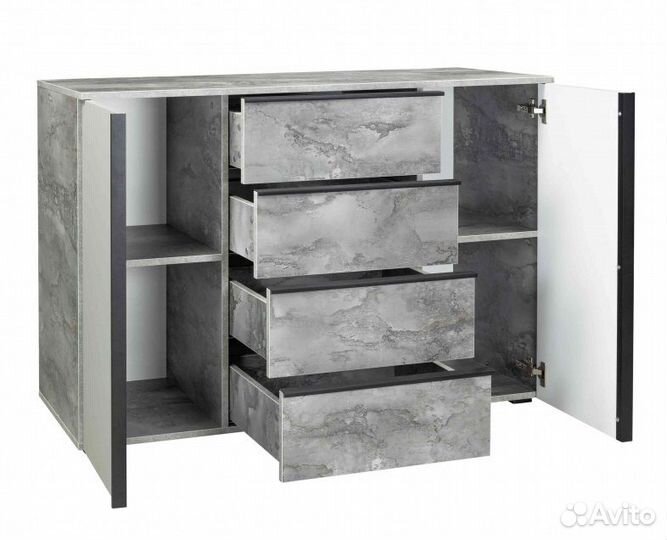 Комод с доводчиками лофт