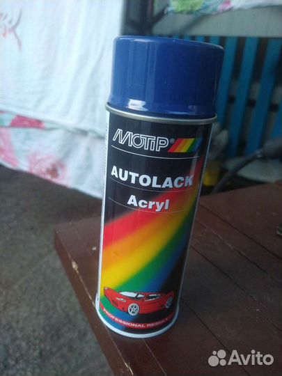 Краска синяя motip 44856