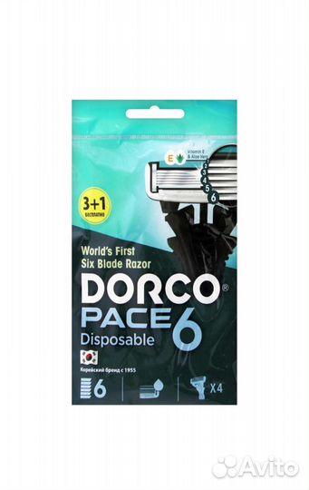 Dorco бритвы одноразовые pace6