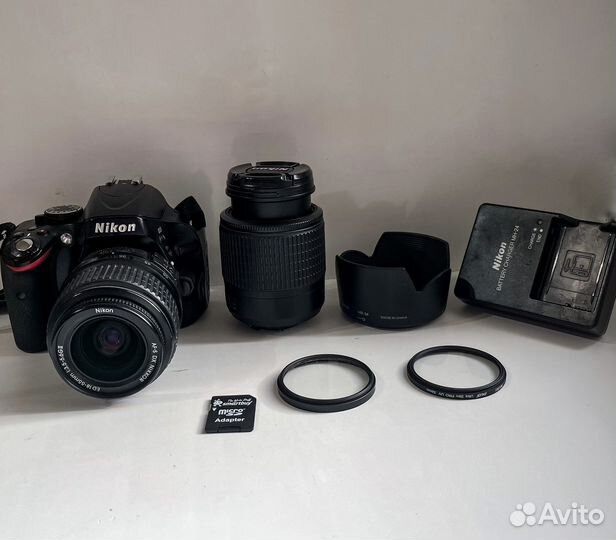 Nikon d5100 double kit 18-55 mm + 55-200mm