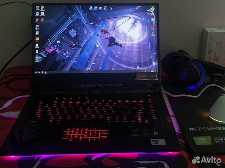 Asus ROG strix 240hz RTX 2060 i7-9