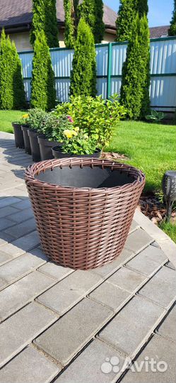 Корзина (кашпо) из ротанга 20л