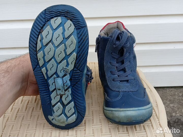 Ботинки детские демисезонные 25 размер на мальчика