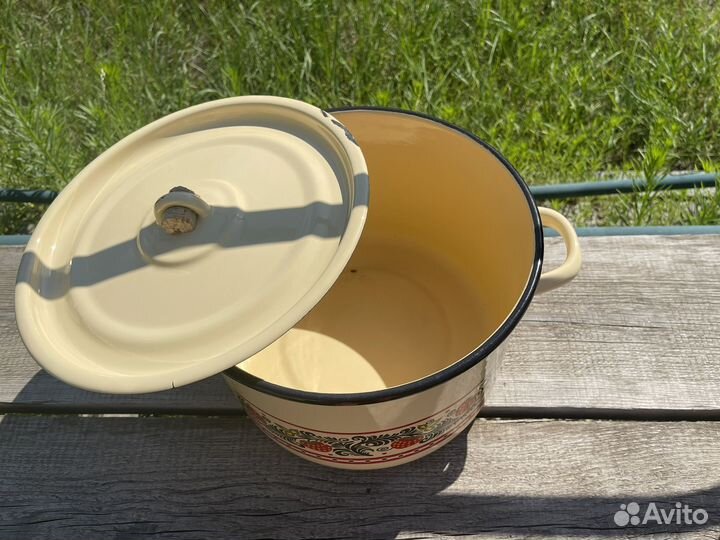 Эмалированная посуда кастрюля миска